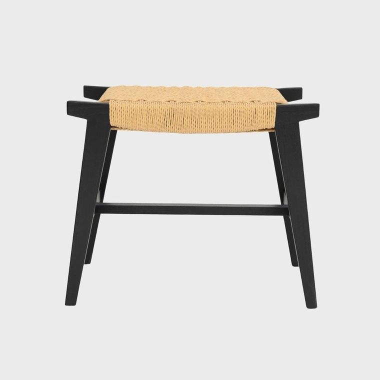 Homla, Novum, taboret, czarny, 52-34-42 cm