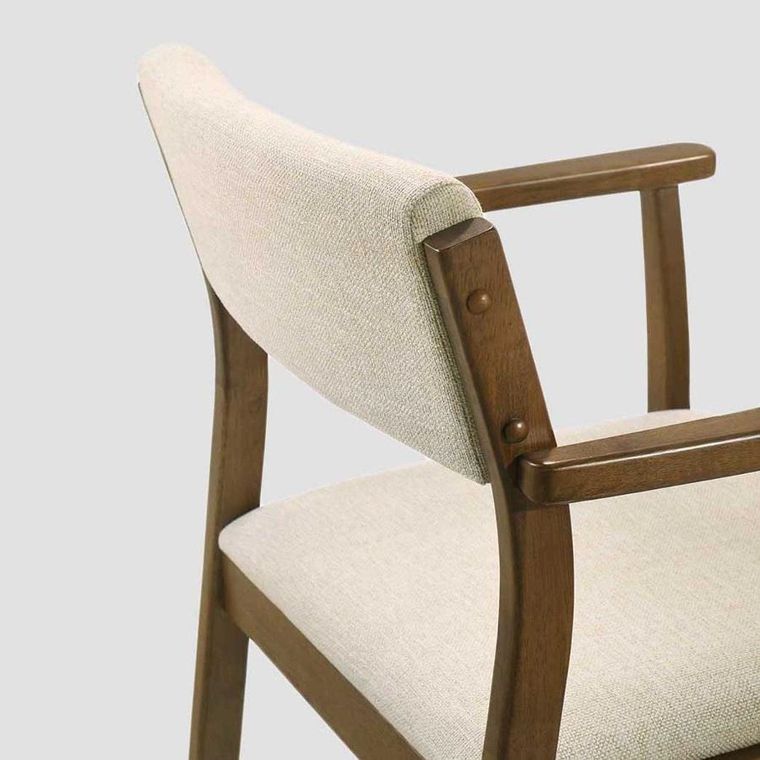 Homla, Pahkel, zestaw 2 krzeseł, z drewna kauczukowego, 56,5-62,5-84,5 cm