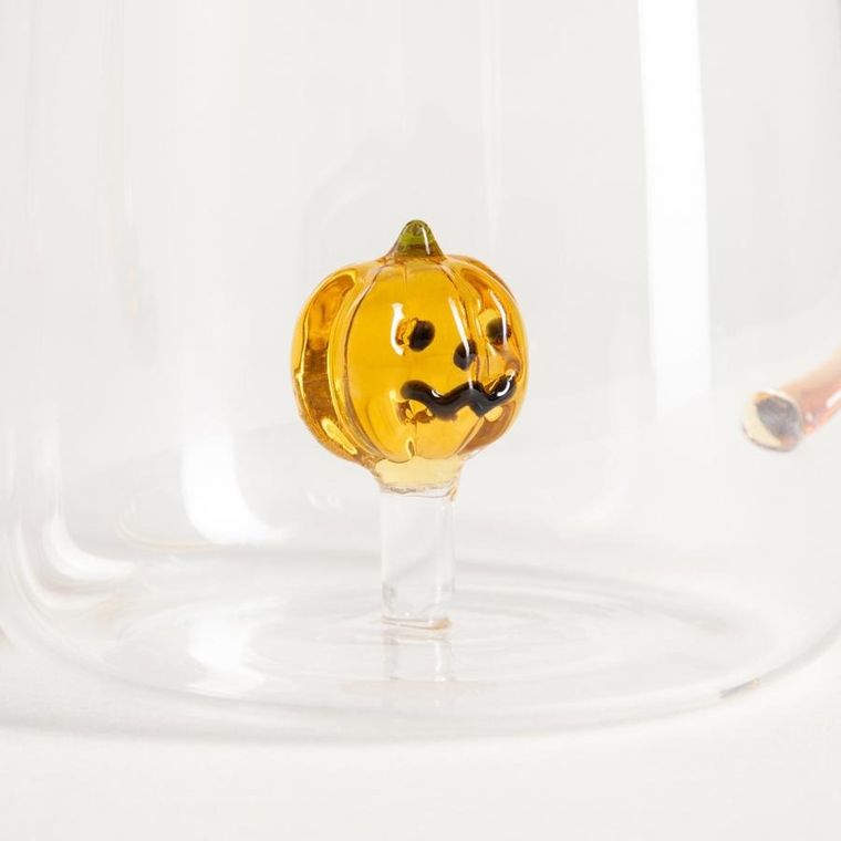 Homla, Pumpkin, szklanka, z uchem i dynią w środku, 0,47l