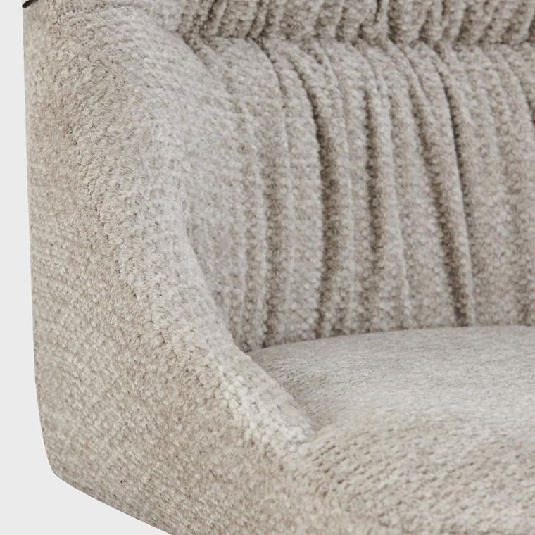 Homla, Quercia, krzesło, beżowe, Retro Bliss, 56-48-85 cm