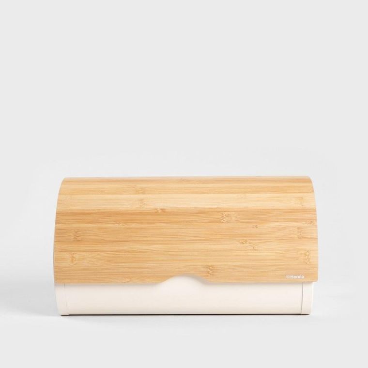 Homla, Rakel, chlebak, zaokrąglany śmietankowy, 38-25-21 cm, 747687