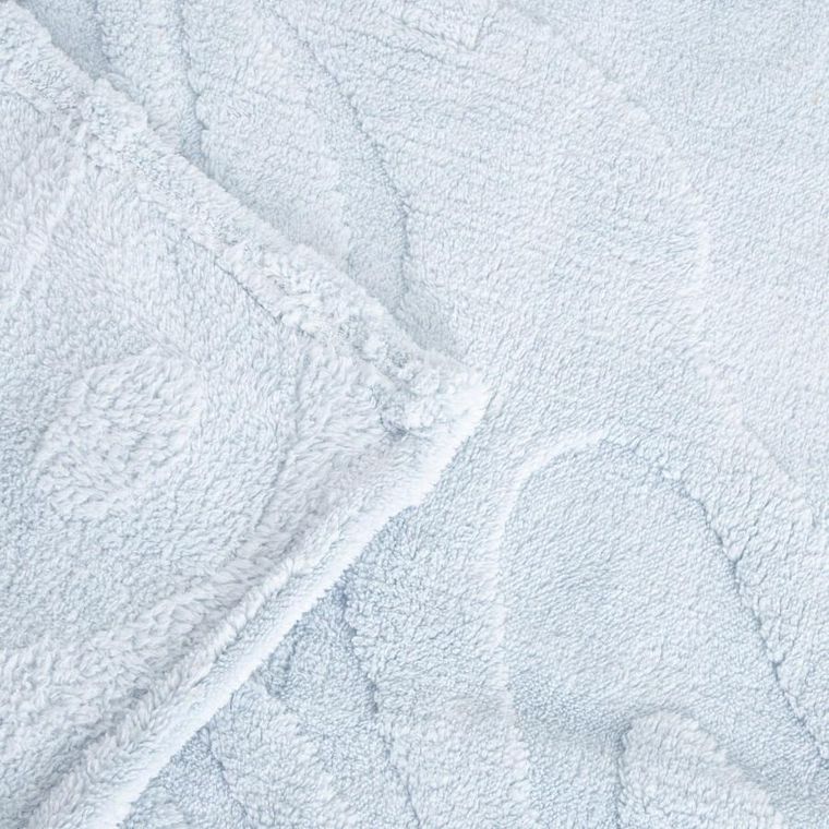 Homla, Raul, koc, puszysty ze strukturalnym wzorem, błękitny, 150-200 cm