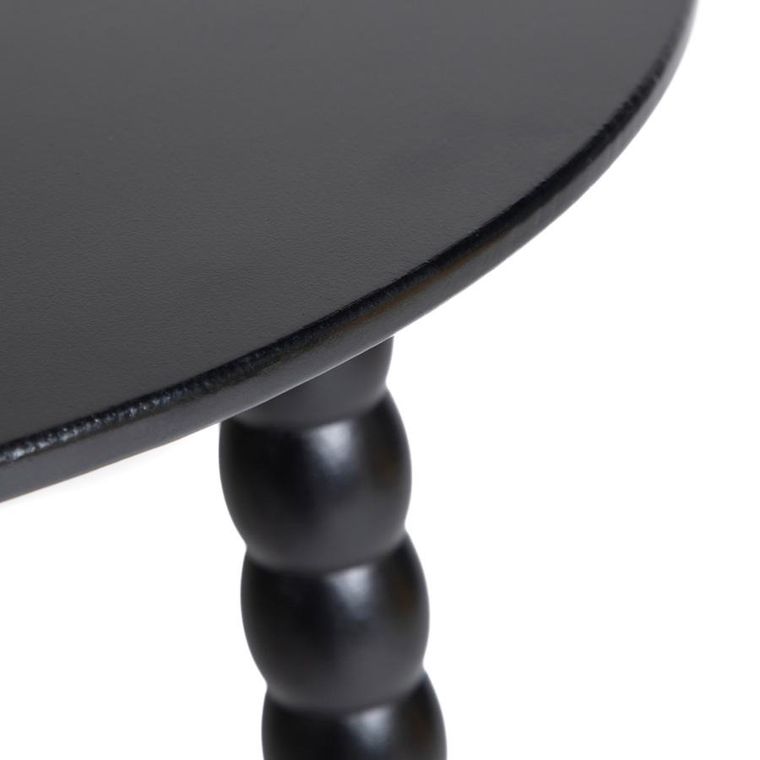 Homla, Resle, stolik kawowy, czarny, 40-40-40 cm