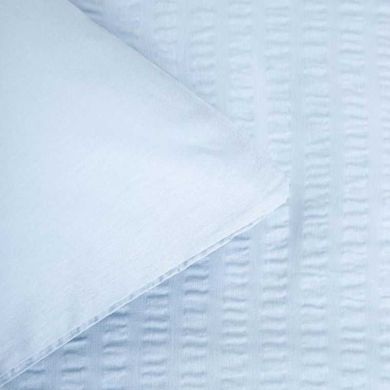 Homla, Retie, pościel, z kory bawełnianej błękitna, 160-200 cm