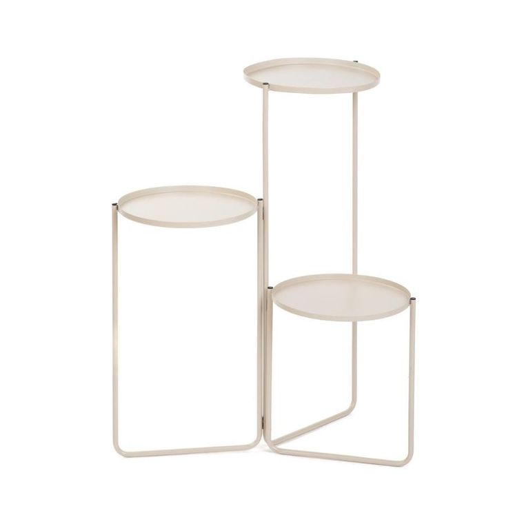 Homla, Roh, kwietnik, trzypoziomowy beżowy, 25-48/70 cm