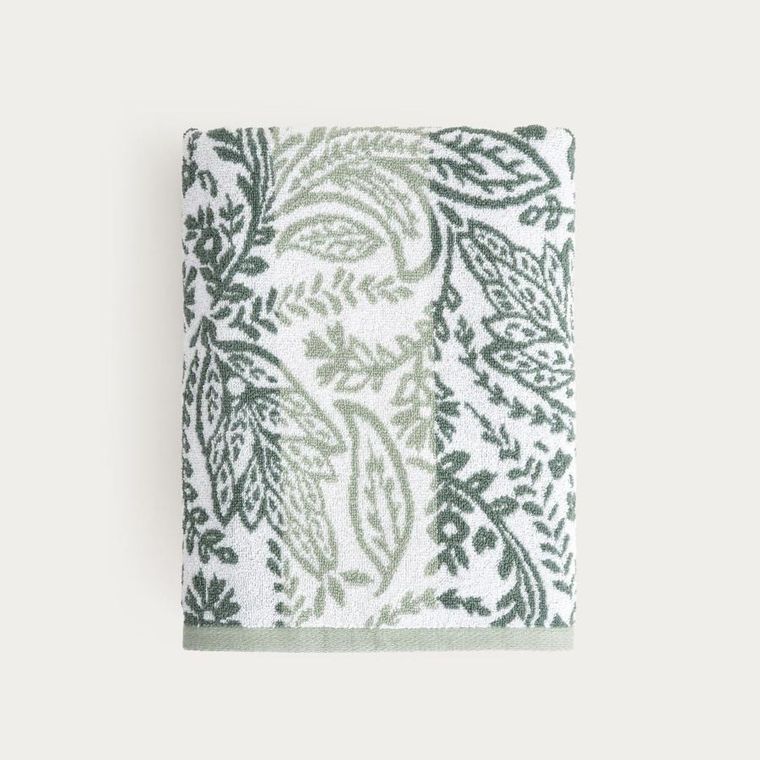 Homla, Ronu, ręcznik, pistacjowy wzorzysty, 70-130 cm