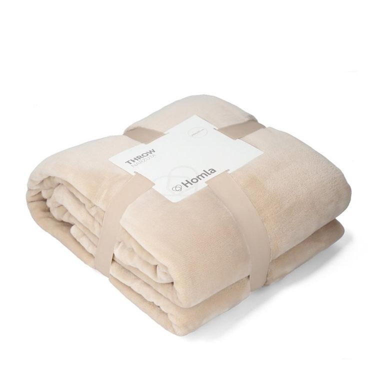 Homla, Rote, narzuta, beżowa, 200-220 cm