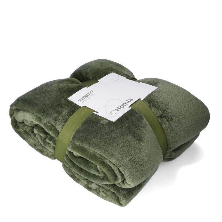 Homla, Rote, narzuta, oliwkowa, 200-220 cm