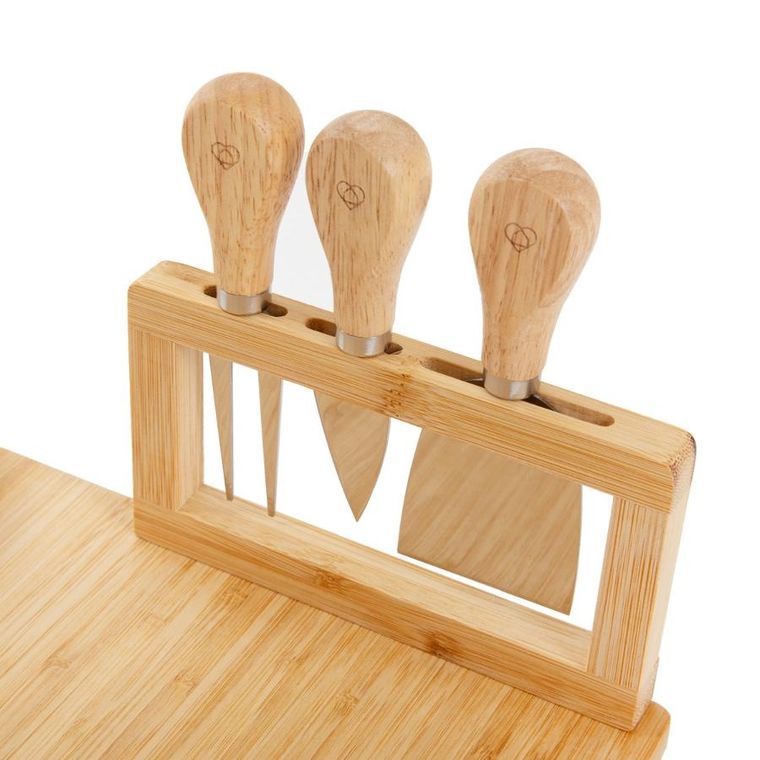 Homla, Rumi, deska do serwowania z miseczkami i nożykami, 37-28 cm