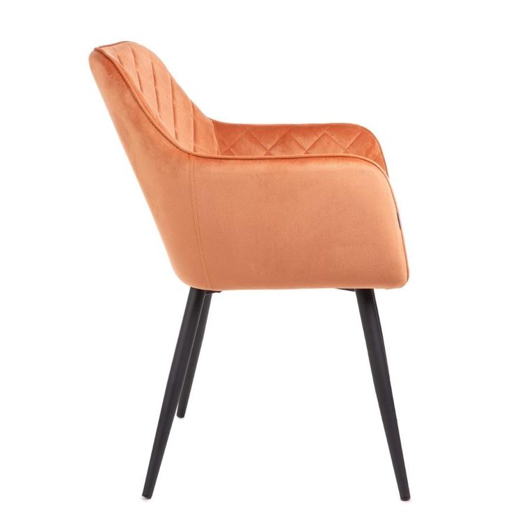 Homla, Shelton, Krzesło welurowe ceglaste, 56-60-84 cm, 860534