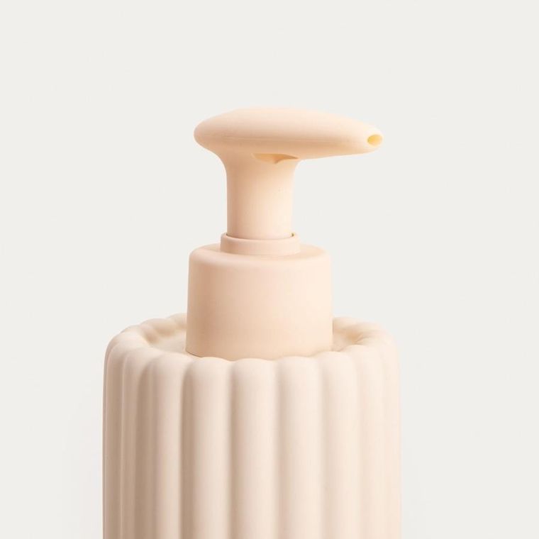 Homla, Solvani, dozownik, beżowy, 7-7-12,9 cm