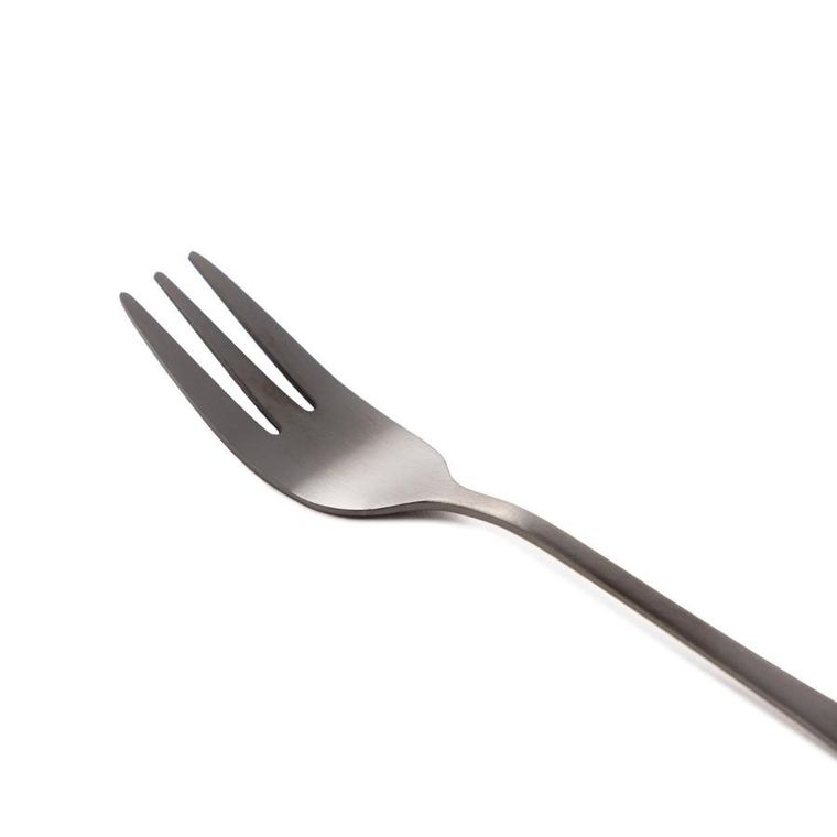 Homla, Stilo, zestaw widelczyków do ciasta, czarnych, 3 szt.