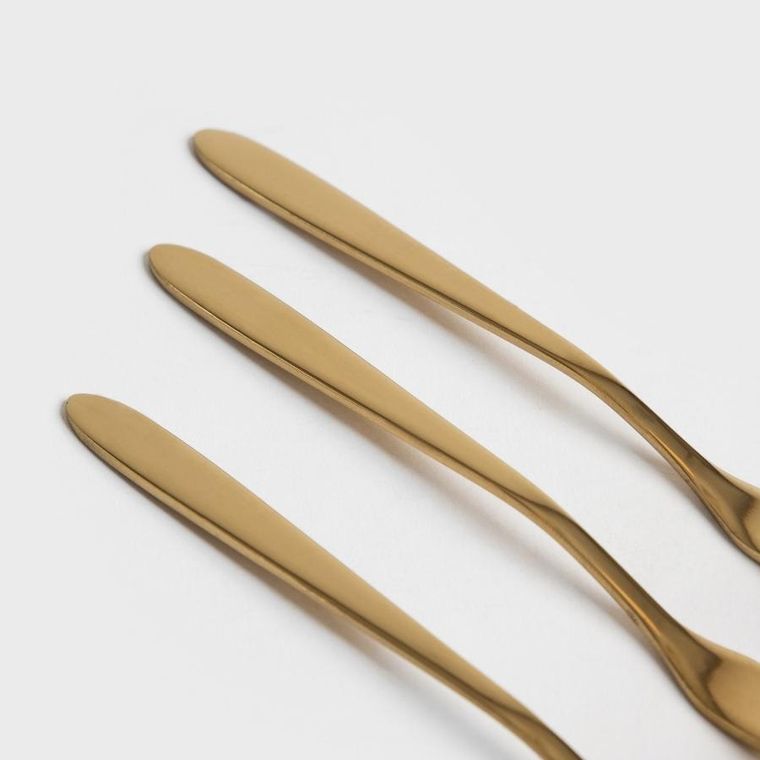 Homla, Stilo, zestaw widelczyków, złotych, 3 szt.