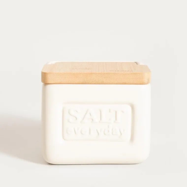 Homla, Sylan, pojemnik, na sól, śmietankowy, 12-11 cm