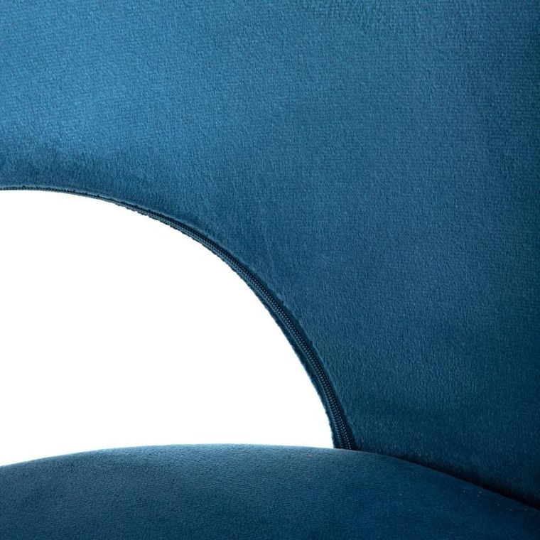 Homla, Tercio, Krzesło welurowe granatowe, 47-55-77 cm, 871028