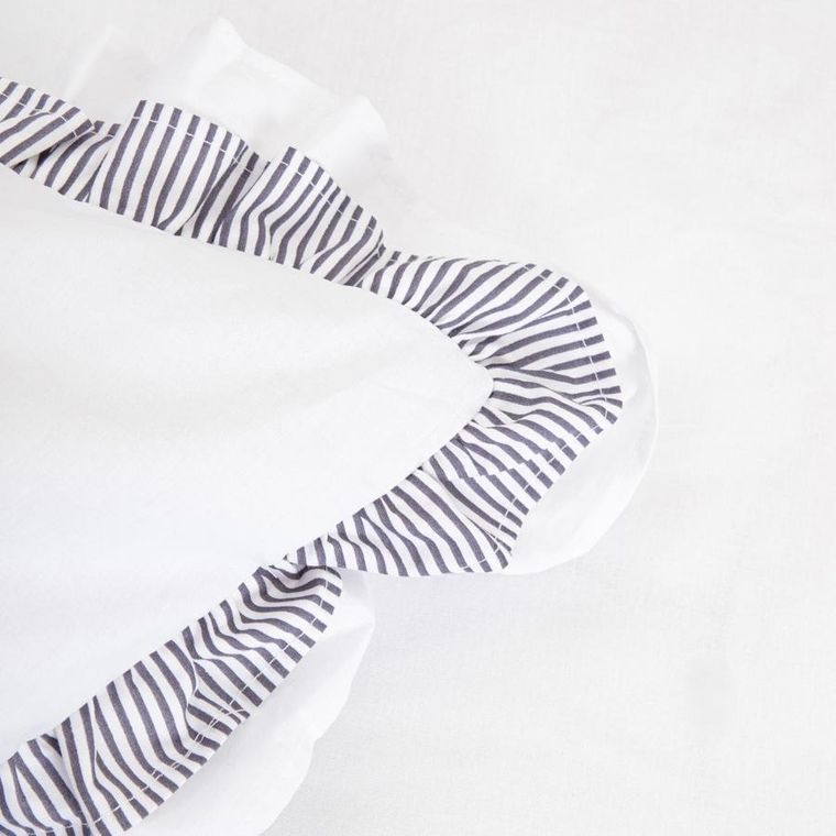 Homla, Tessia, pościel, bawełniana z podwjną falbanką, 160-200 cm