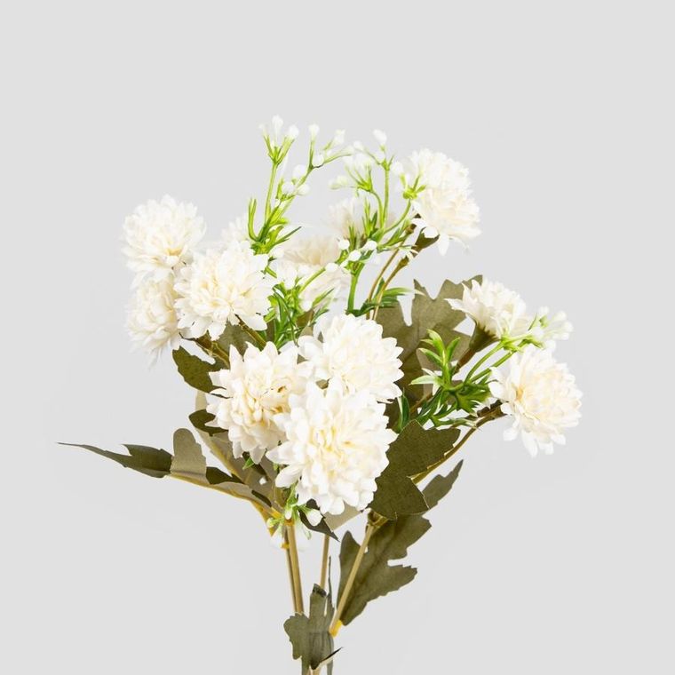 Homla, Verben, gałązka sztuczna, z kwiatkami ecru, 35 cm