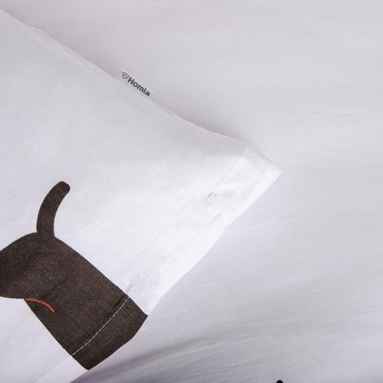 Homla, Winnie, pościel bawełniana, w jamniki, 160-200 cm, 701832