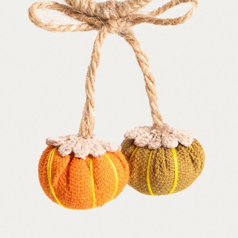 Homla, Zucca, zestaw pierścieni, na serwetki, z dyniami, 2 szt.