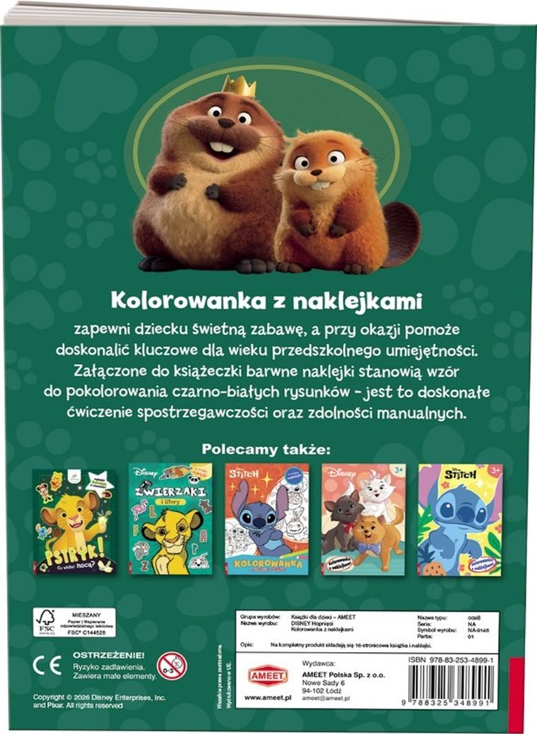 Hopnięci. Kolorowanka z naklejkami