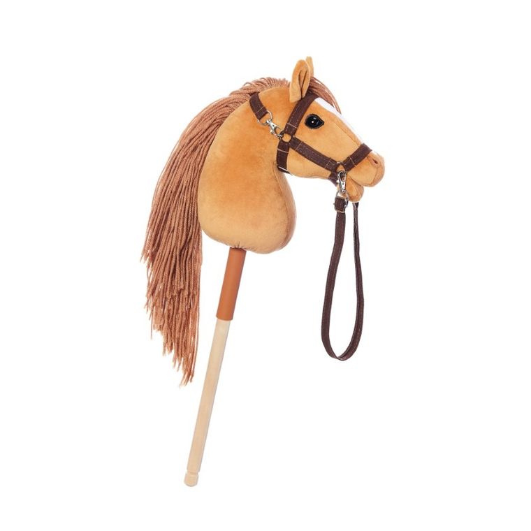 Hoppihorse, Hobby Horse, konik na kiju, A4, długowłosy, kasztanowy