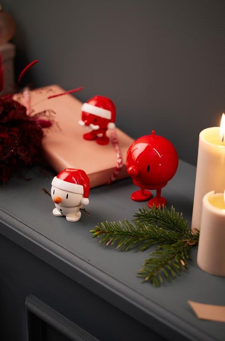 Hoptimist, figurka, Santa Claus S, czerwony