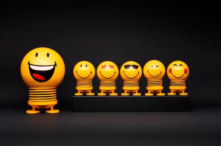 Hoptimist, Smiley Cool S, figurka, yellow