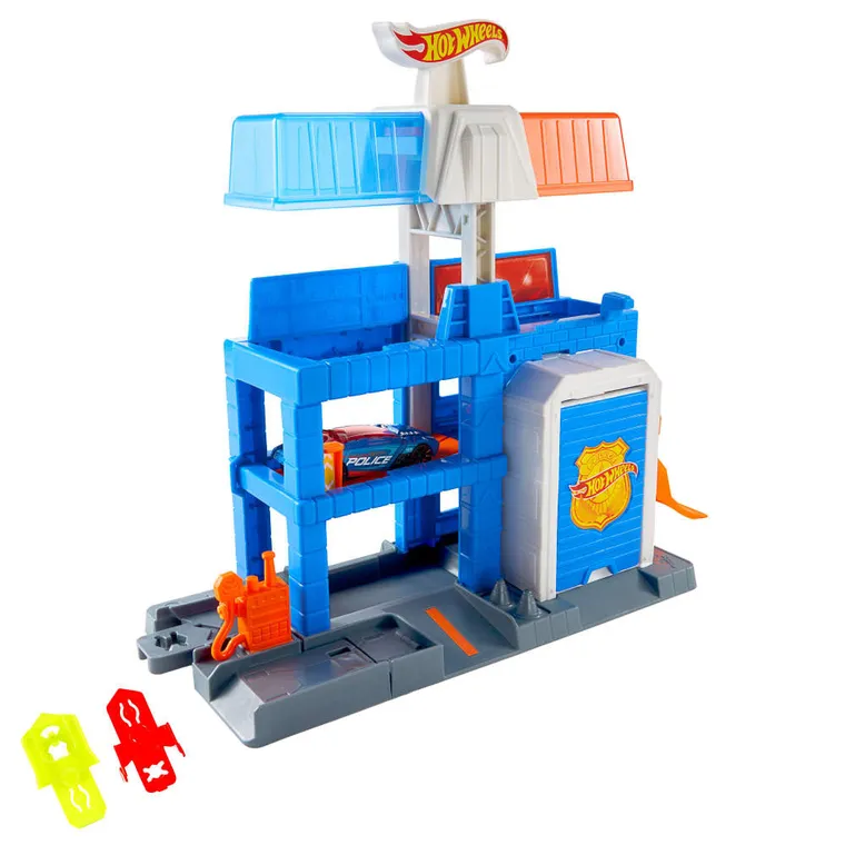 Hot Wheels City, Komisariat policji, zestaw do zabawy z autem