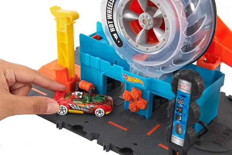 Hot Wheels City, Wyścigowy Warsztat Opon, zestaw