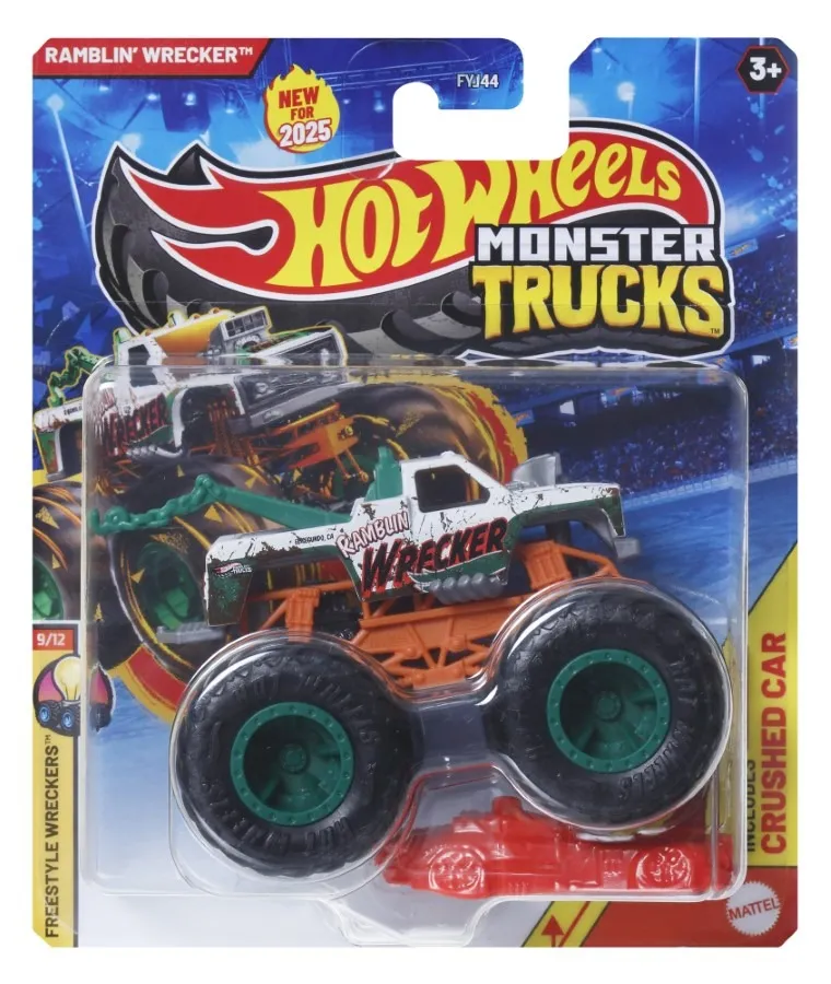 Hot Wheels, Monster Trucks, pojazd, skala 1:64