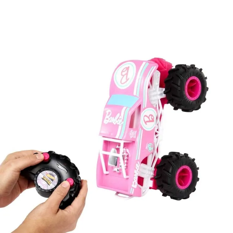 Hot Wheels, Monster Trucks R/C, Barbie, pojazd zdalnie sterowany, skala 1:24