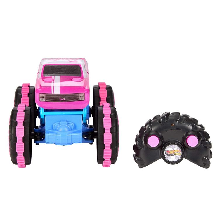 Hot Wheels, Monster Trucks RC Barbie, pojazd zdalnie sterowany w skali 1:24