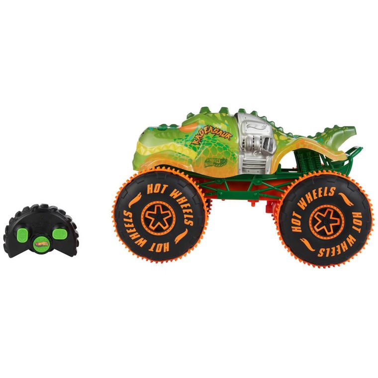 Hot Wheels, Monster Trucks, RC Rageasaur, pojazd zdalnie sterowany, skala 1:15