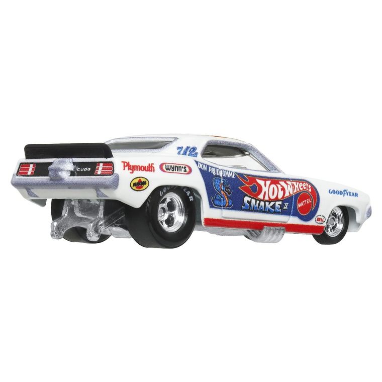 Hot Wheels, Premium, Kultowe auta, '72 Plymouth CUDA FC & Rob'N Pinks, zestaw 2 pojazdów, 1:64, JBL01