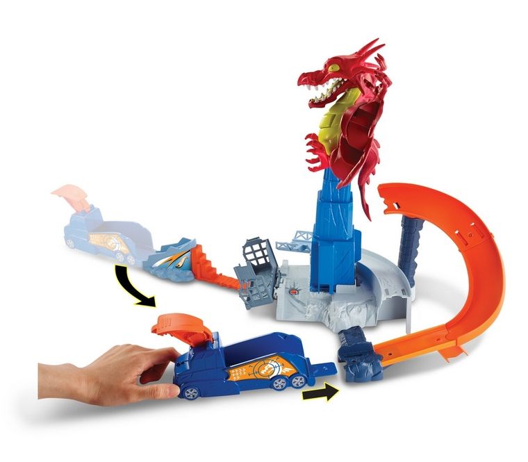 Hot Wheels, Smocze wyzwanie, zestaw torów