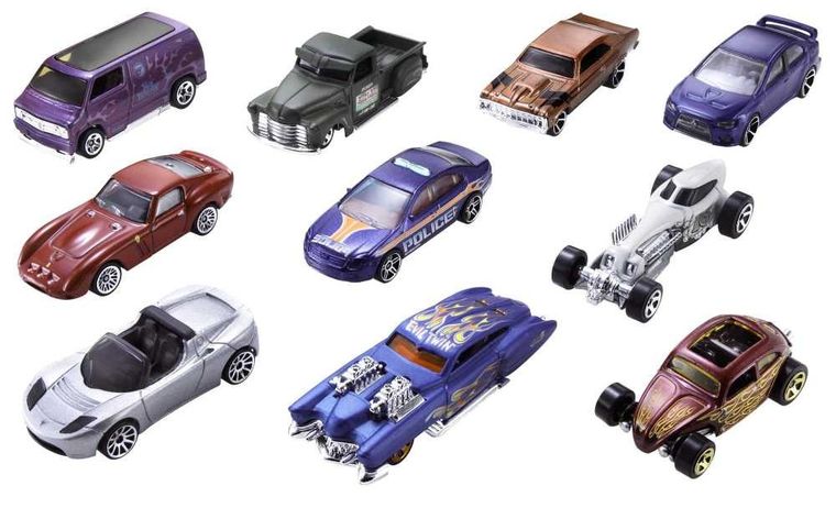 Hot Wheels, zestaw 10 autek