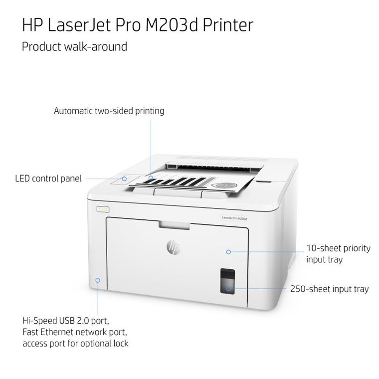 HP, drukarka, LaserJet Pro, M203DW, G3Q47A#B19