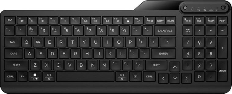 HP, Multi-device Bluetooth Keyboard, klawiatura bezprzewodowa, czarna, 7n7b8aa