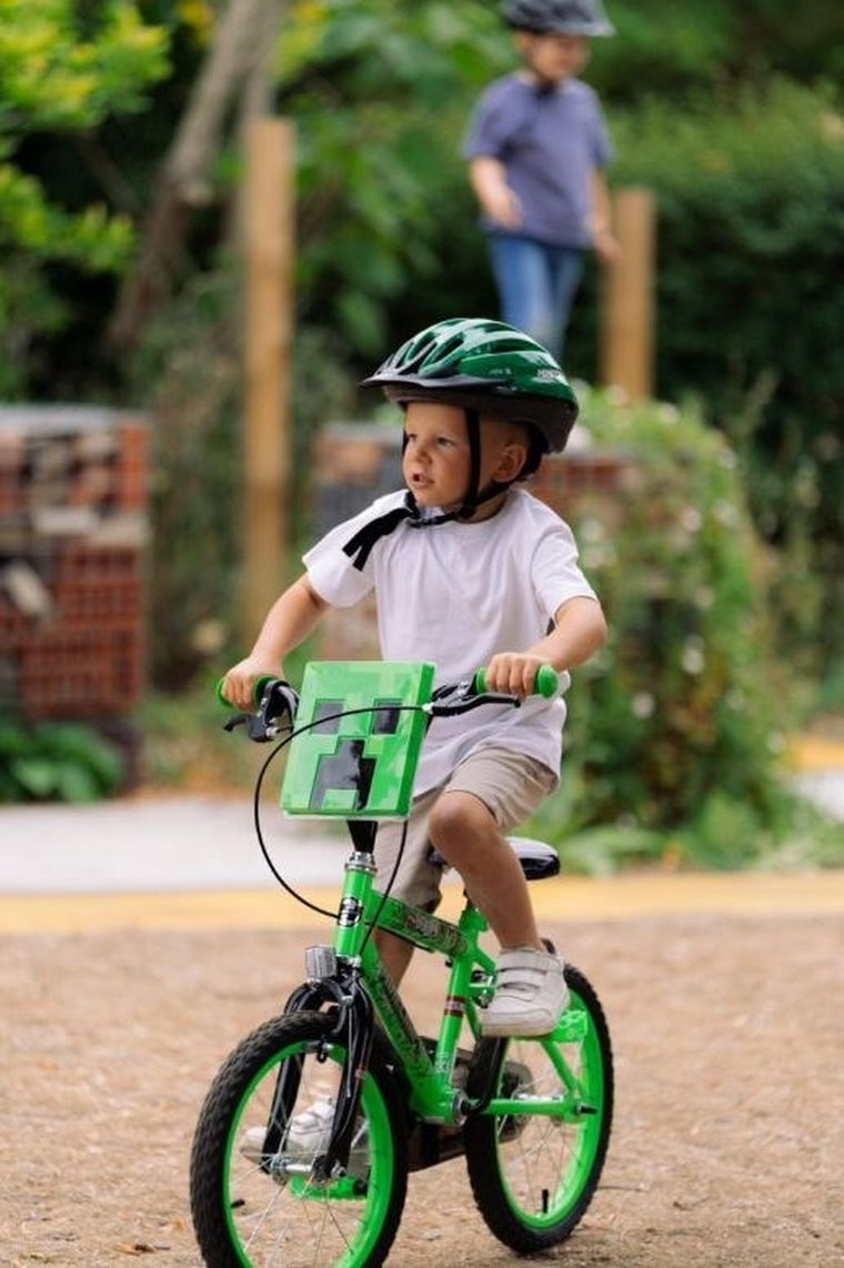 Huffy, Minecraft, rower, 16", zielony