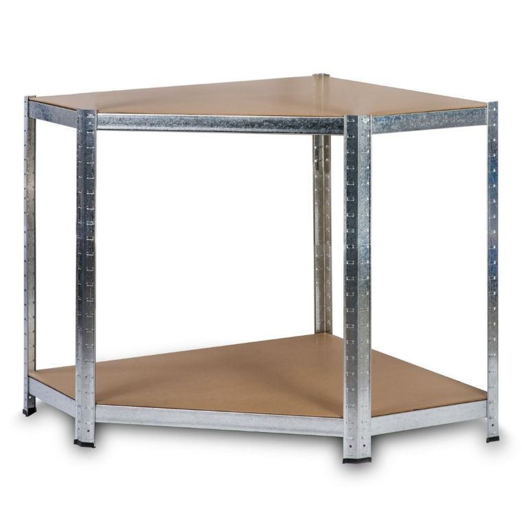 Humberg, regał metalowy, magazynowy, narożny 180-90-40 cm, 875 kg
