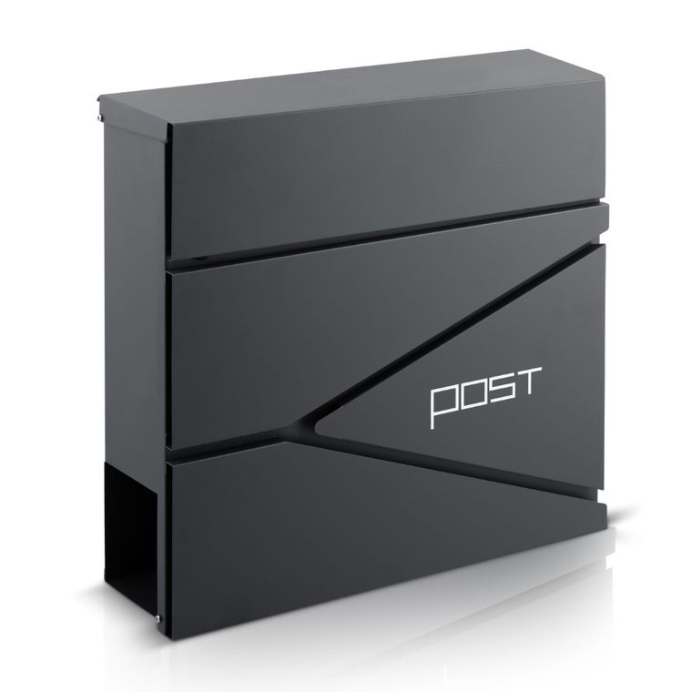Humberg, skrzynka na listy, antracyt, 37-37-10,5 cm, HM-862