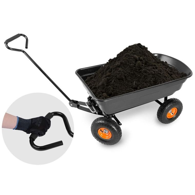 Humberg, wózek ogrodowy wywrotka 75l