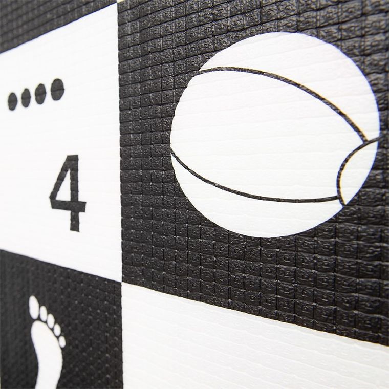 Humbi, Szachownica i Polski Alfabet, piankowa mata edukacyjna, dwustronna, 180-200-1 cm