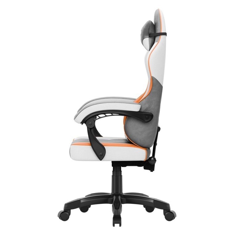 Huzaro, Force 2.7 Grey, fotel gamingowy, welurowy