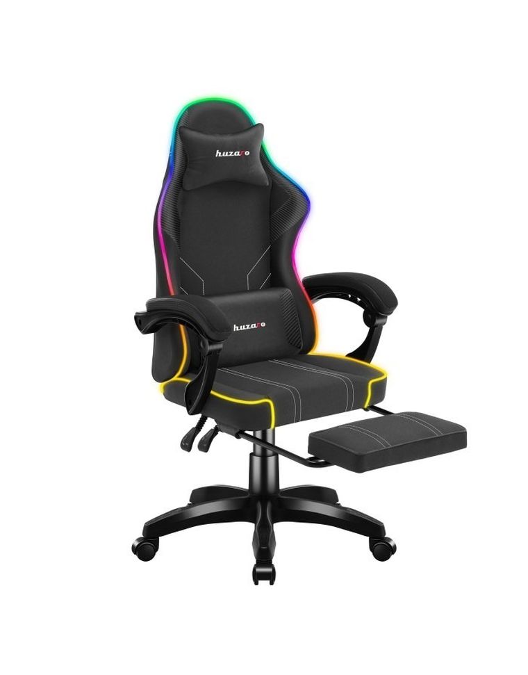 Huzaro, Force, 3.7, fotel gamingowy, RGB, Black