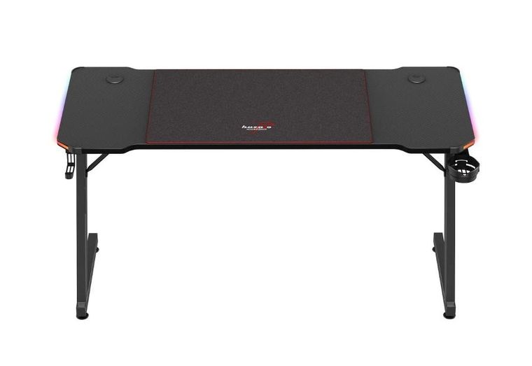 Huzaro, Hero 3.3, biurko gamingowe, RGB, czarne
