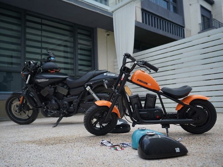 Hyper Gogo, Cruiser 12 Plus, Motocykl, pojazd na akumulator, czarny