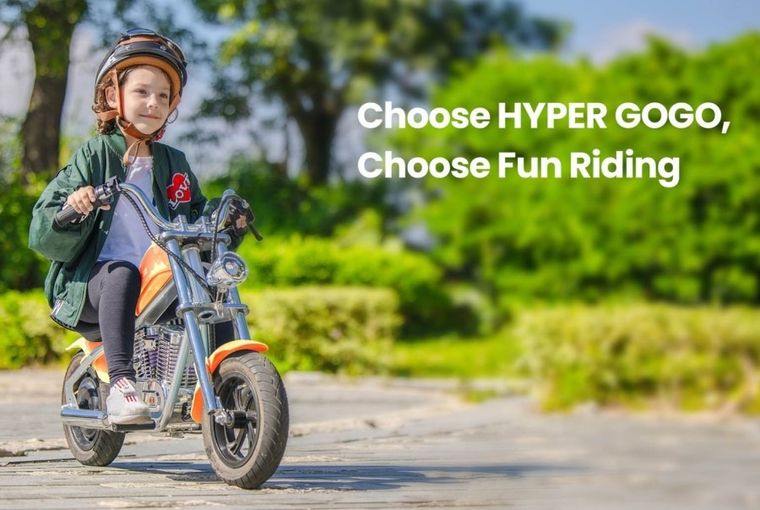 Hyper Gogo, Cruiser 12 Plus, Motocykl, pojazd na akumulator, z dostępem do aplikacji, czarny