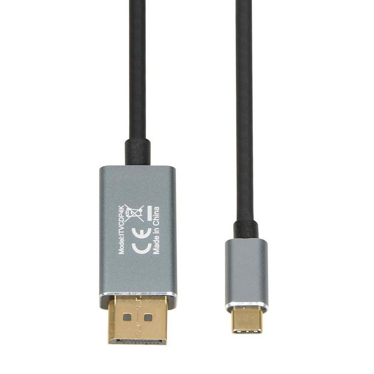 iBox, adapter, USB-C/DP, 4K, 1,8m