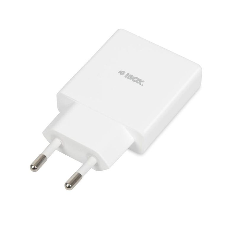 Ibox, ładowarka uniwersalna, biała, 30 W, USB A + C